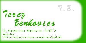 terez benkovics business card